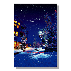 【アートポスター】カナダ 雪夜のクリスマス（作品No.541） 5枚目の画像