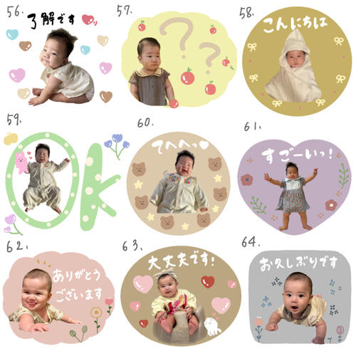 オーダーメイドLINEスタンプ 全部お選びいただけます！ 雑貨
