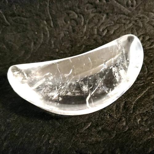 水晶◇月型お皿◇アクセサリートレイ◇浄化皿◇天然石