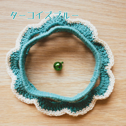 かぎ編み首輪（細め柔らかい糸） 5枚目の画像
