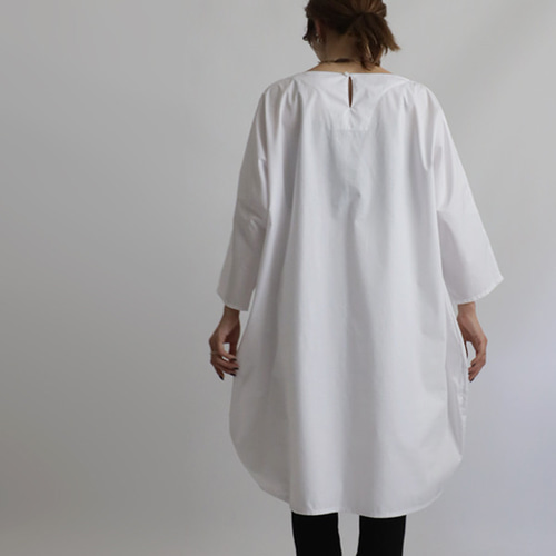 ラスト1 夏SALE かぶるだけ一枚布 贅沢 ワンピース ゆったり