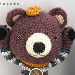 no.2322　Purple Bear　(紫のクマ) 2枚目の画像