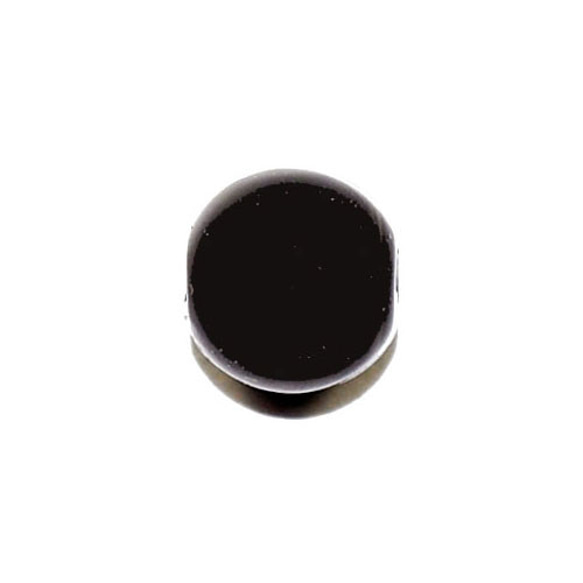 訳ありセール品 お得なプラパール カラーパール ビーズ 黒 ブラック ３ｍｍ １連約５０〜７０ｃｍで長さ短めで色少し赤い 1枚目の画像
