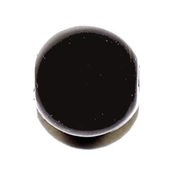 訳ありセール品 お得なプラパール カラーパール ビーズ 黒 ブラック ３ｍｍ １連約５０〜７０ｃｍで長さ短めで色少し赤い 2枚目の画像