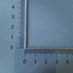[1m] オール ステンレス製 約1.2mm幅 ベネチアンチェーン  金属アレルギー対応 4枚目の画像