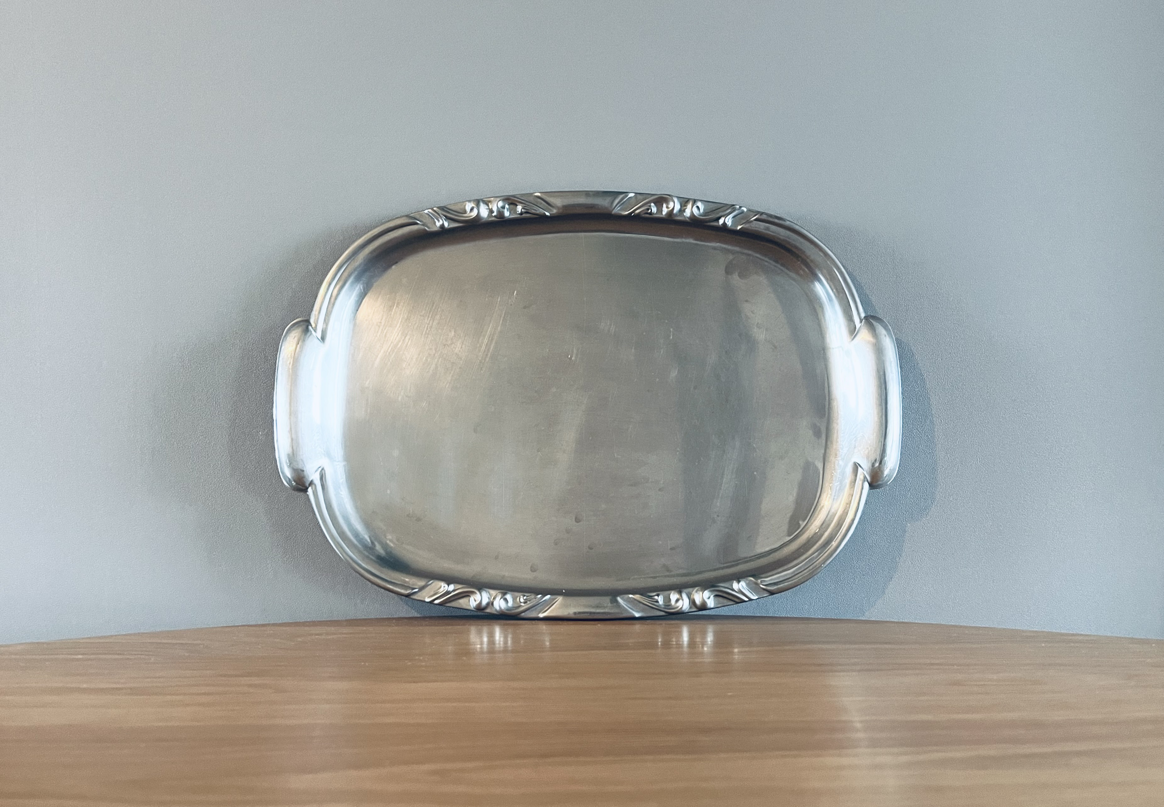 フランスの古いシャトートレー　サーヴィング　 レトロ アンティーク　ブロカント　骨董品　古道具