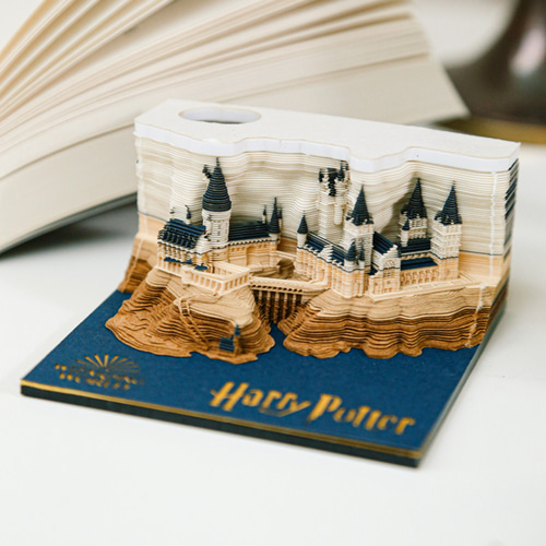 紙彫刻アート ライトバージョン - ハリーポッター/ホグワーツ/メモ用紙