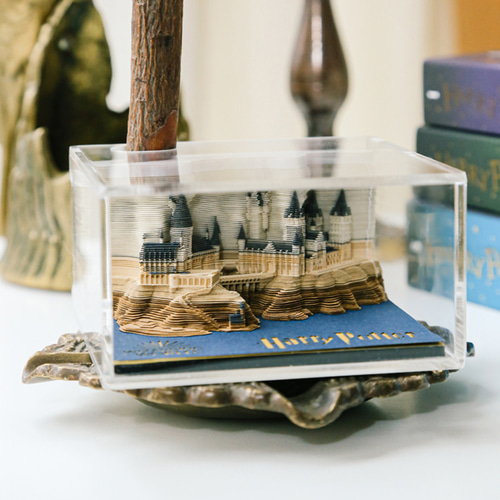 紙彫刻アート ライトバージョン - ハリーポッター/ホグワーツ/メモ用紙