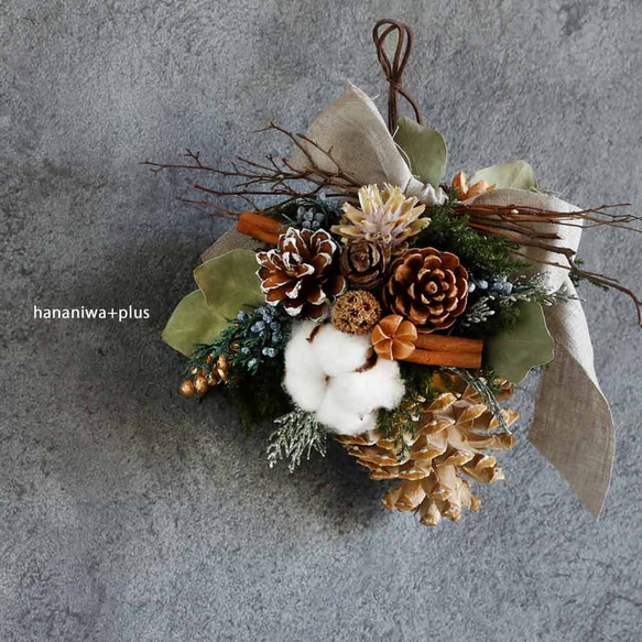 ご確認 コロンとした檜の実のスワッグ 美味しく 