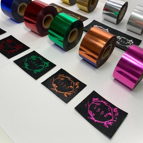 箔』4cmx120mロール（箔押し用箔・ホイル ）革/紙素材専用