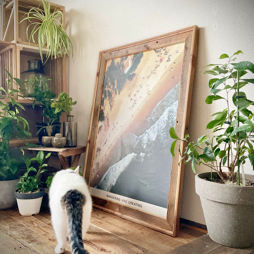 受注製作｜A1ウッドフレーム】ダブルフレーム｜アップサイクル製品｜古