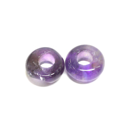 【2顆】ejp345外徑約10mm紫水晶天然石珠 第2張的照片