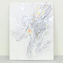 原画 鉛筆画「女神のデッサン」両面画 イラストボード 横24×縦31.5㎝ 4枚目の画像