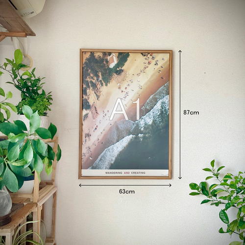 受注製作｜A1ウッドフレーム】シングルフレーム｜アップサイクル製品