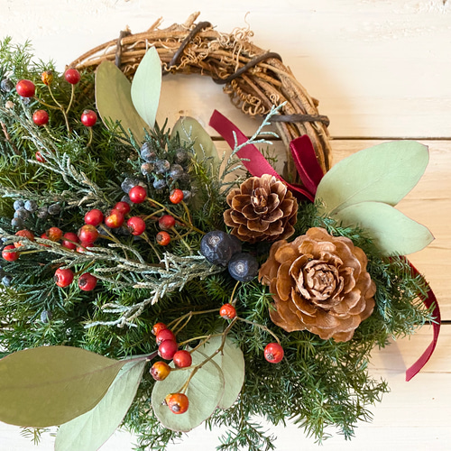 プリザーブドフラワーリース♡ベリーベリーなリース プリザーブドフラワーリース♡ベリーベリーなリース