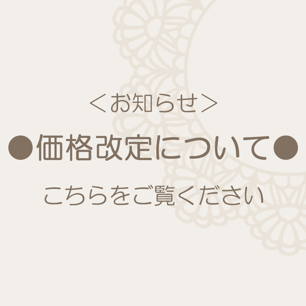 価格改定についてのお知らせ
