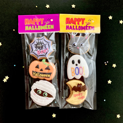 【10月２8日までにお届け致します】ハロウィンアイシングクッキー 1枚目の画像