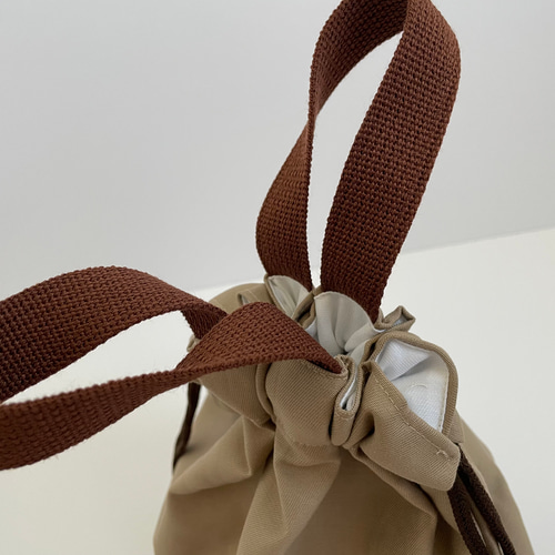 入園 入学 3点セット　ハンドメイド　ベアチェック柄　レッド　両面フリル 入園セット入学セット6点セット ベージュ×チェック柄ブラウン フリル