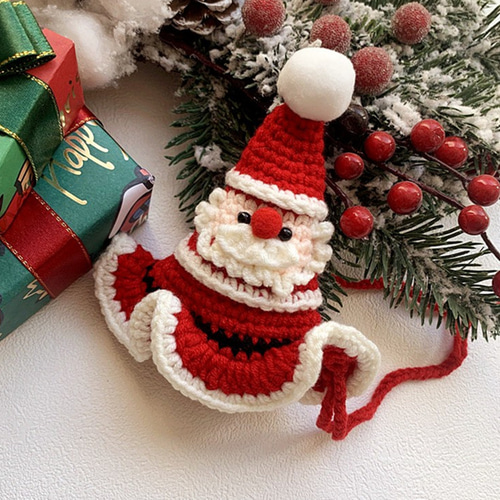 ハンドメイド クリスマス つつき サンタのモルモット