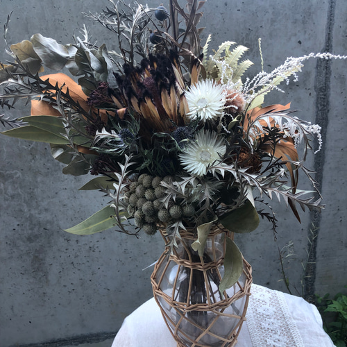 ワイルドフラワーのスワッグ ドライフラワー piro 通販 16646566