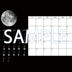 2024年版 月の満ち欠け -THE MOON- 卓上カレンダー 6枚目の画像