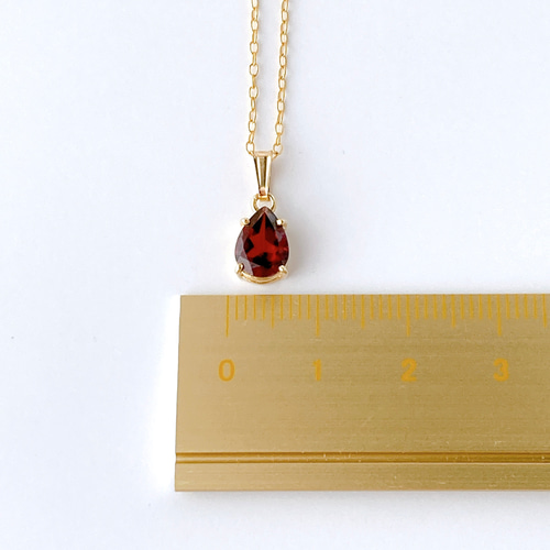 特集・メルマガ掲載【しずく型ガーネットのピアス/イヤリングと