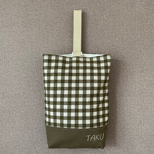 入園入学グッズ レッスンバッグ手提げ袋体操服袋上履き袋 チェック柄