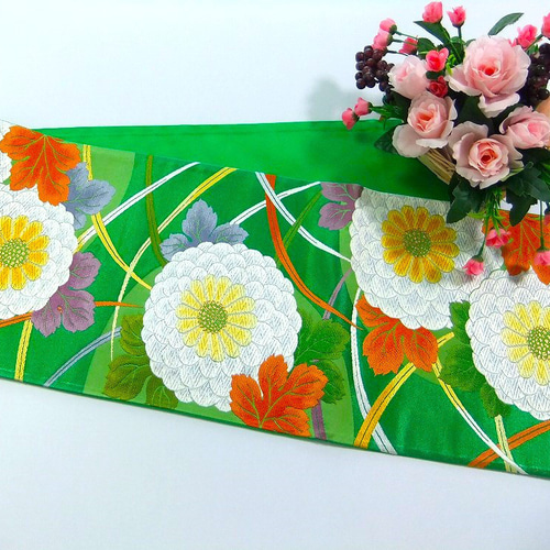 ろはす畑ママ様オーダー専用 タペストリー&テーブルランナースリム 帯リメイク ろはす畑ママ様オーダー専用 タペストリー&テーブルランナー