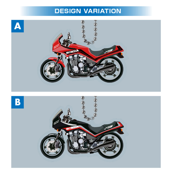HONDA CBX750F バイク キーホルダー キーチェーン キーチャーム 鍵 ホンダ 6枚目の画像