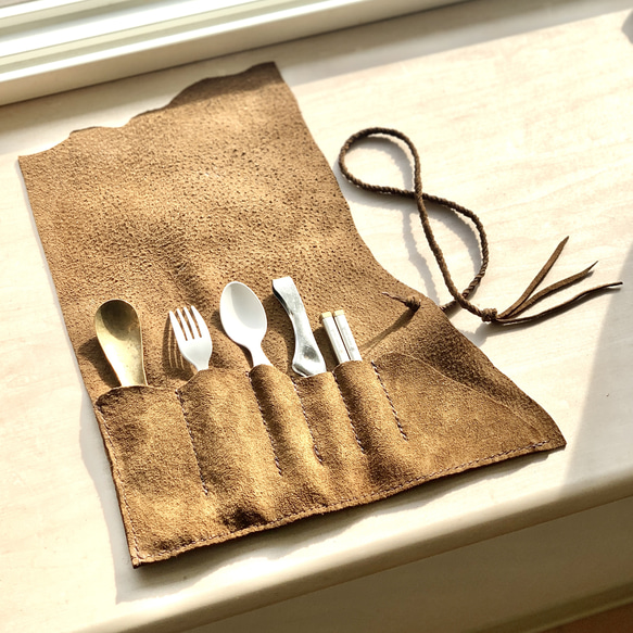 オンボロ風のレザーカトラリーケース その他キッチン小物 JISON 通販