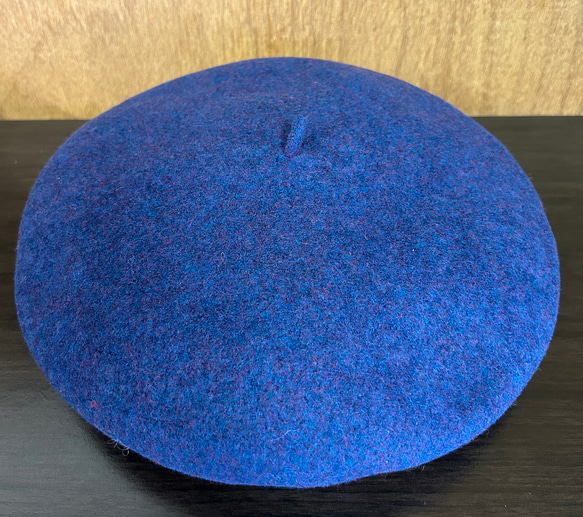ベレー帽　日本製　バスク　ブルー 2枚目の画像