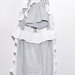 Frill Design T-shirts Mini Onepiece (grey)ワンピース グレー 灰色 ガーリー 9枚目の画像