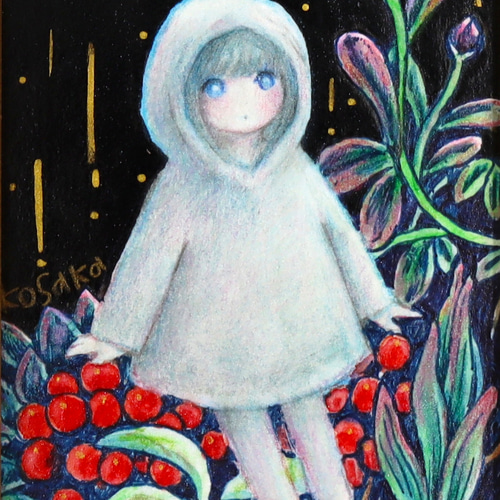原画 / 雨の日の妖精 絵画 小坂由希 通販 16647630｜Creema(クリーマ