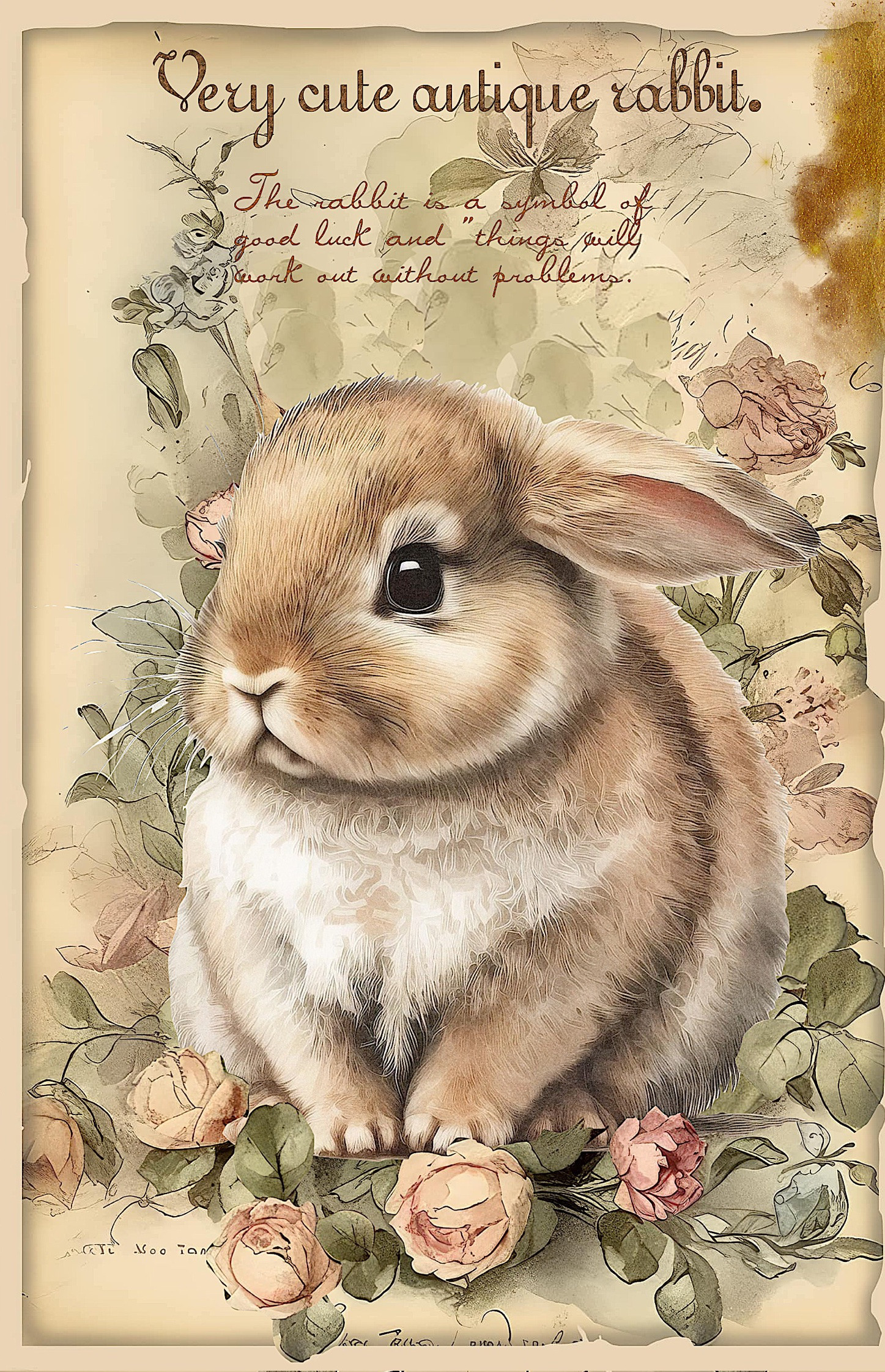 大量入荷 可愛いうさぎ柄パネル生地 ハンドメイド nora-ST1360-OX-B  