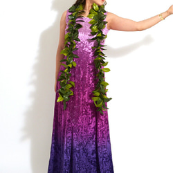 ベロアドレス　選べるカラー＆デザイン　グラデーション　クラッシュベロアドレス　　フラダンス衣装　 3枚目の画像