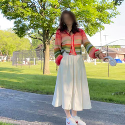 【モヘアウール混】美しい虹のグラテーション　ゆったりシルエット　プルオーバー【秋冬春】 14枚目の画像