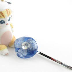 もしも願いが叶うなら、クォーツの希望と私の希望が、こちらに手を振っていてほしい♪<1点ものヘアピン>HP147 1枚目の画像