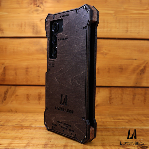 【新品未使用】すずりと木製ケース Galaxy S23 ケース 木製 ウッド wood case 木 本革 耐衝撃