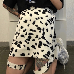 Dalmatian Leg Strap Mini-Skirt ミニスカート ホワイト 白 ガーリー 1枚目の画像