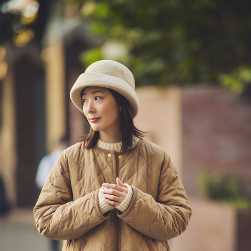 YOKOI BERET MARA マーラ エッジアップセーラーハット ホワイト [YO 