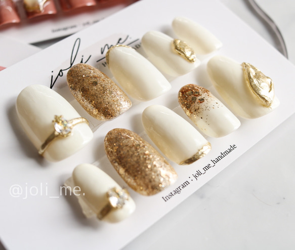 ニュアンスネイル ブライダルネイル ネイルチップ サイズオーダー  