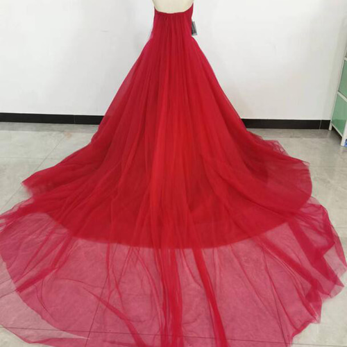 高品質！ボルドー カラードレス ベアトップ 背中見せ 挙式/前撮り 人気  