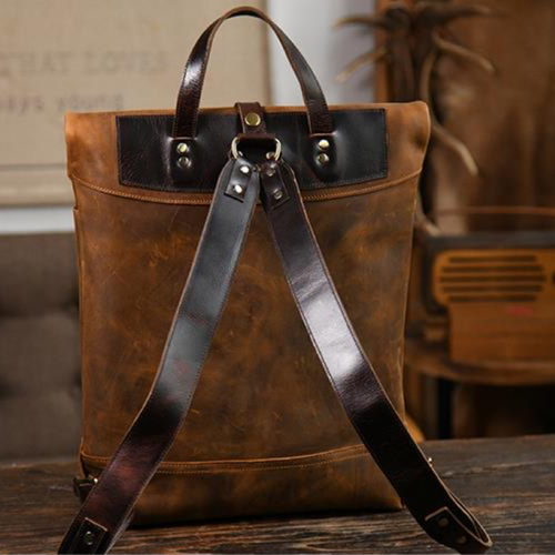超大容量リュックサック 牛革バックパック ヴィンテージ 大さめ レザー  