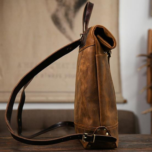 超大容量リュックサック 牛革バックパック ヴィンテージ 大さめ レザー  