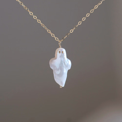 Kintsugi Draugur necklace ゴースト 金継ぎバロックパールネックレス