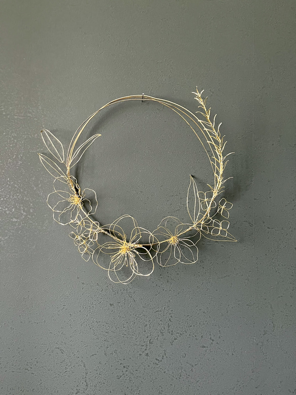 みず たまページ　オーダーリース　ワイヤークラフト 高千穂水晶のワイヤークラフトリース | sunday shop〜宮崎水晶