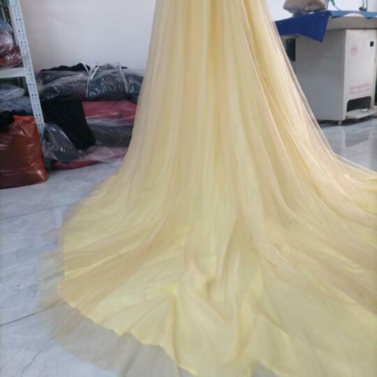 高品質！ イエロードレス　オーバードレス　カラードレス　色直し 拳式/前撮り