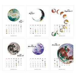 【リフィル】月のカレンダー 2024 A4サイズ 3枚目の画像