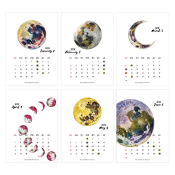 【リフィル】月のカレンダー 2024 A4サイズ 2枚目の画像