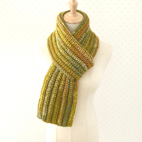 Y-3 KNIT SCARF ニット ロング マフラー 黄　新品　未使用 ARCHIVER マフラー ストール 「Bz」ロングニット細マフラー